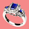 aquamarine ring, sapphire ring.